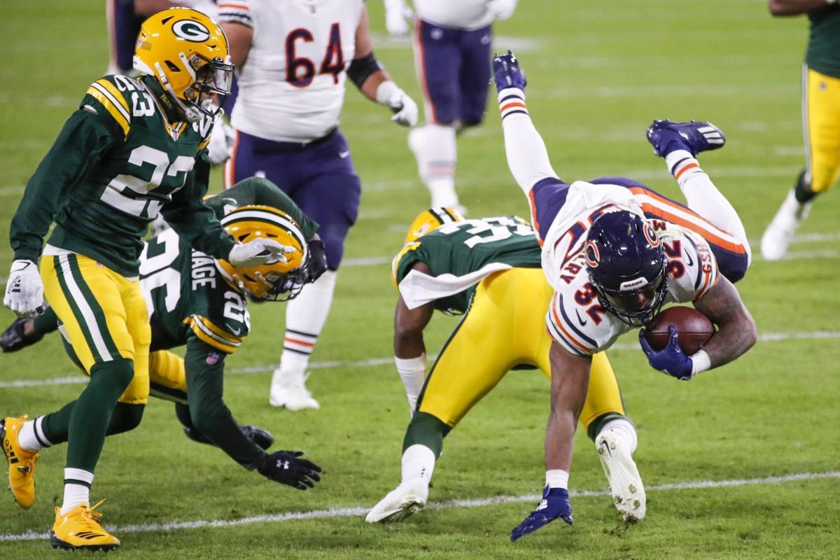 Bears Packers - David Montgomery