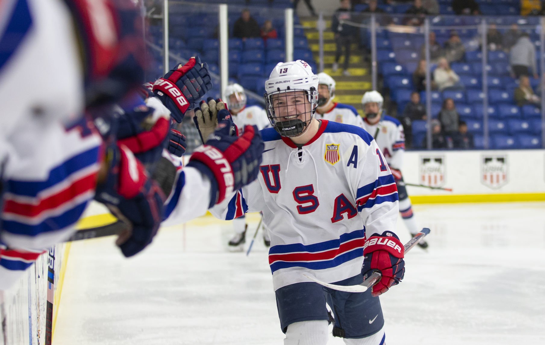 Cole Caufield's Sharp-angle Goals Lead Highlights From Wisconsin ...