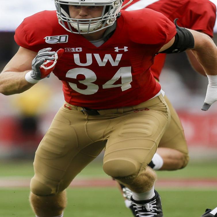 Mason Stokke in full force at fullback for Badgers | College Football |  madison.com