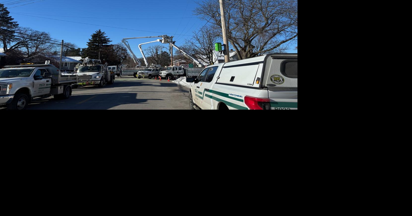 Driver flees, crashes into power pole, knocks out power