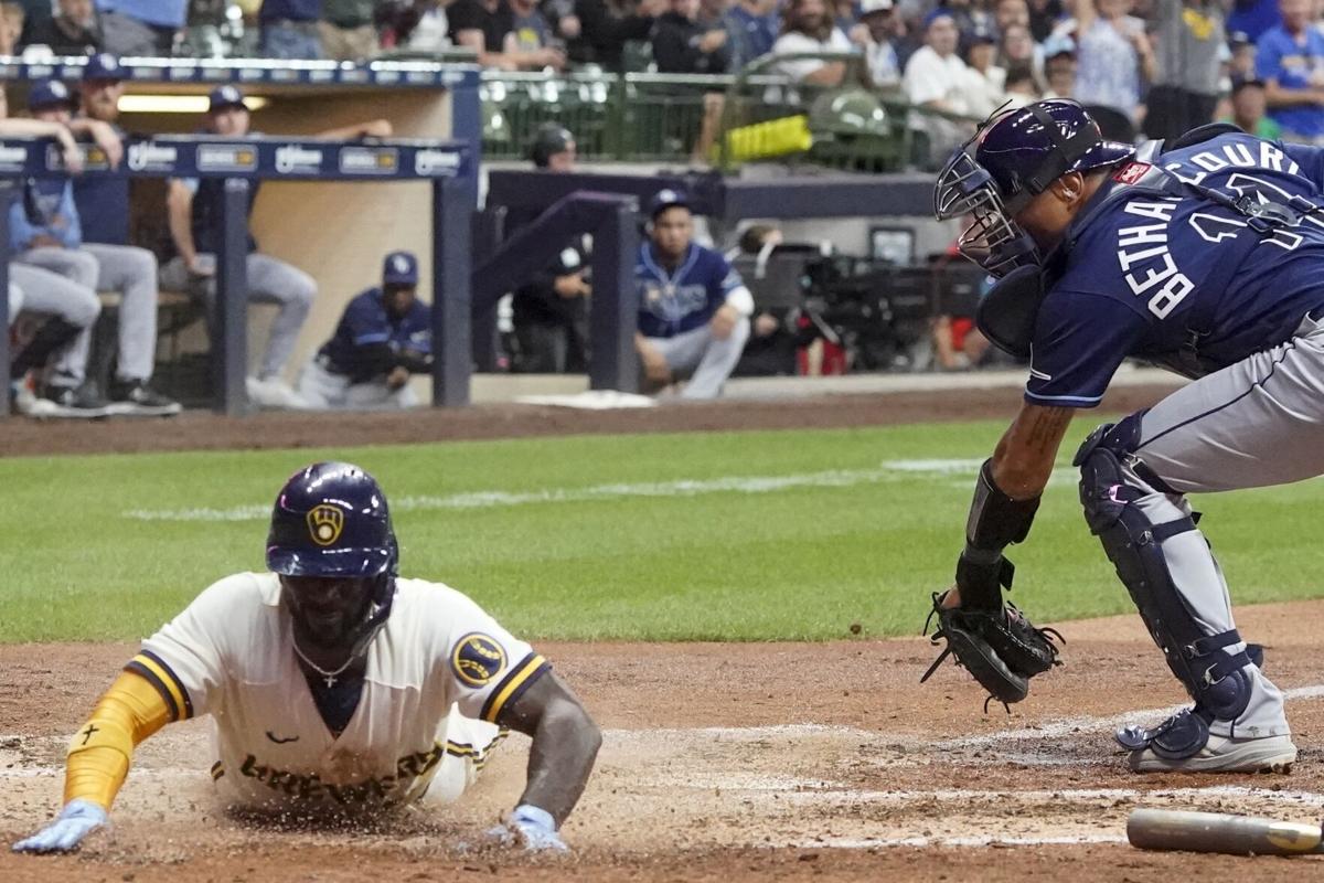 Lauer works 7, Tellez and Taylor homer as Brewers top Reds - The