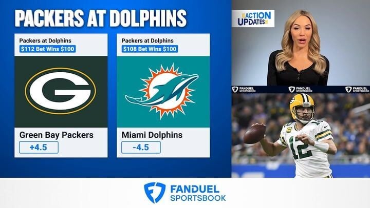 Green Bay Packers and Miami Dolphins Betting Preview - FanDuel Action Update