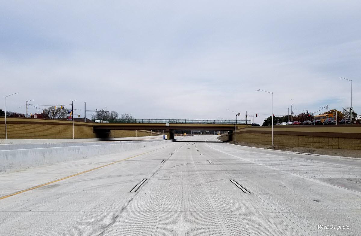 New Verona Road lanes just before opening, DOT photo