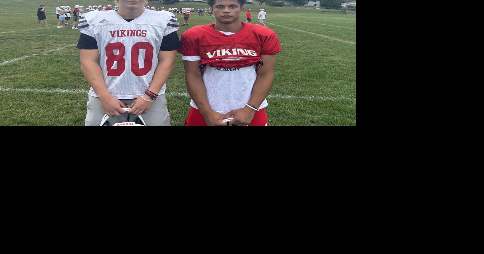 Mount Horeb/Barneveld football's Kasey Helgeson and Chris Kiel