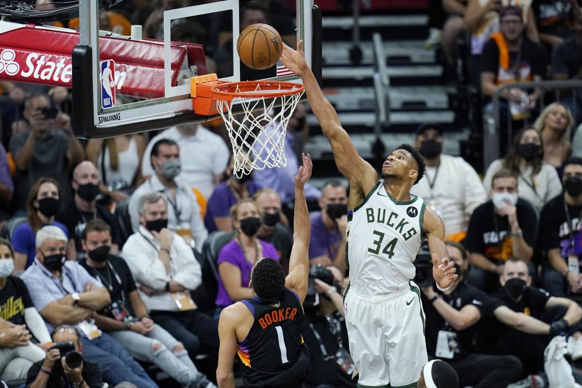 Giannis Antetokounmpo feels good, plays well, but it's not enough for Bucks  in Game 1 loss | Basketball | madison.com