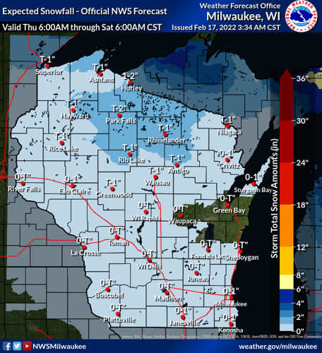 Snow through Sat morning by National Weather Service