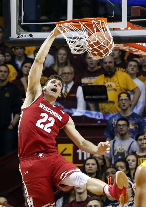 Badgers Men S Basketball Ethan Happ S Career Day Leads No 17