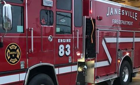Janesville Fire Dept. truck tight crop