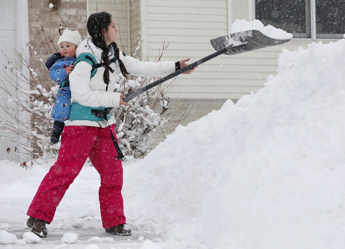 Clearing snow