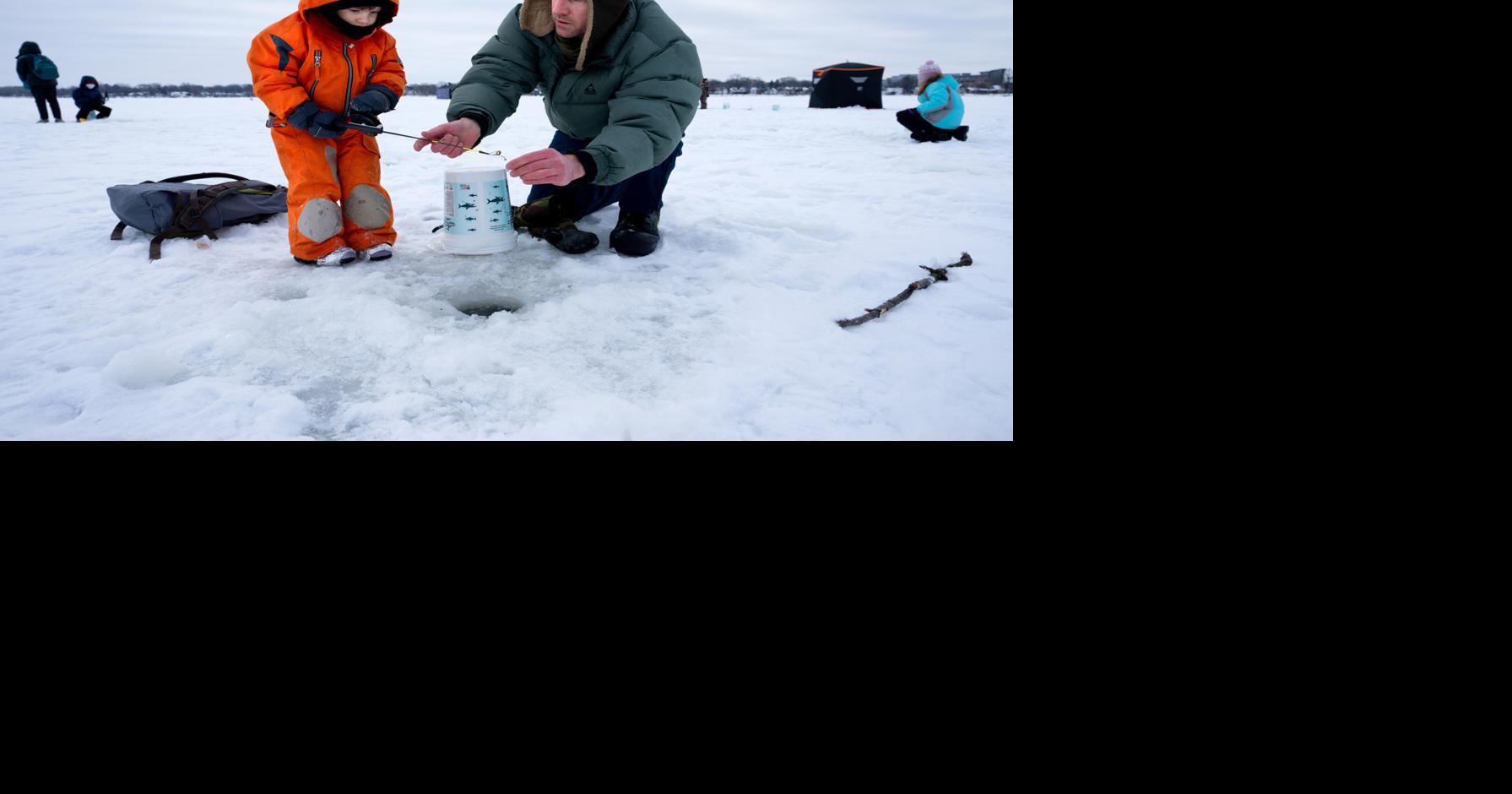 Photos: Children learn to ice fish on Lake Monona during annual event - Madison.com