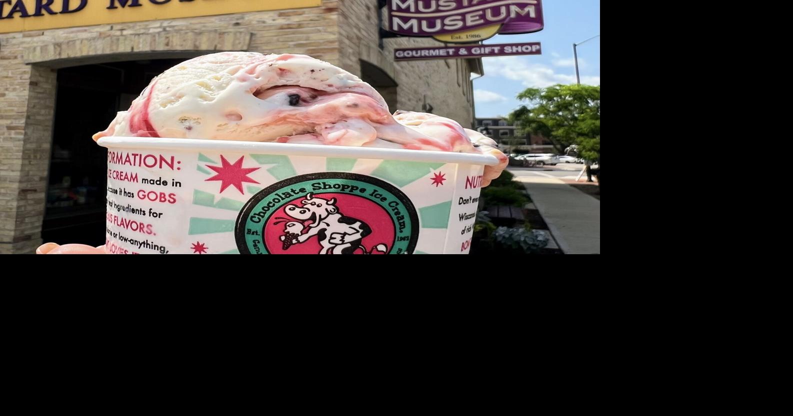 Popular mustard ice cream being sold at Chocolate Shoppe ahead of festival