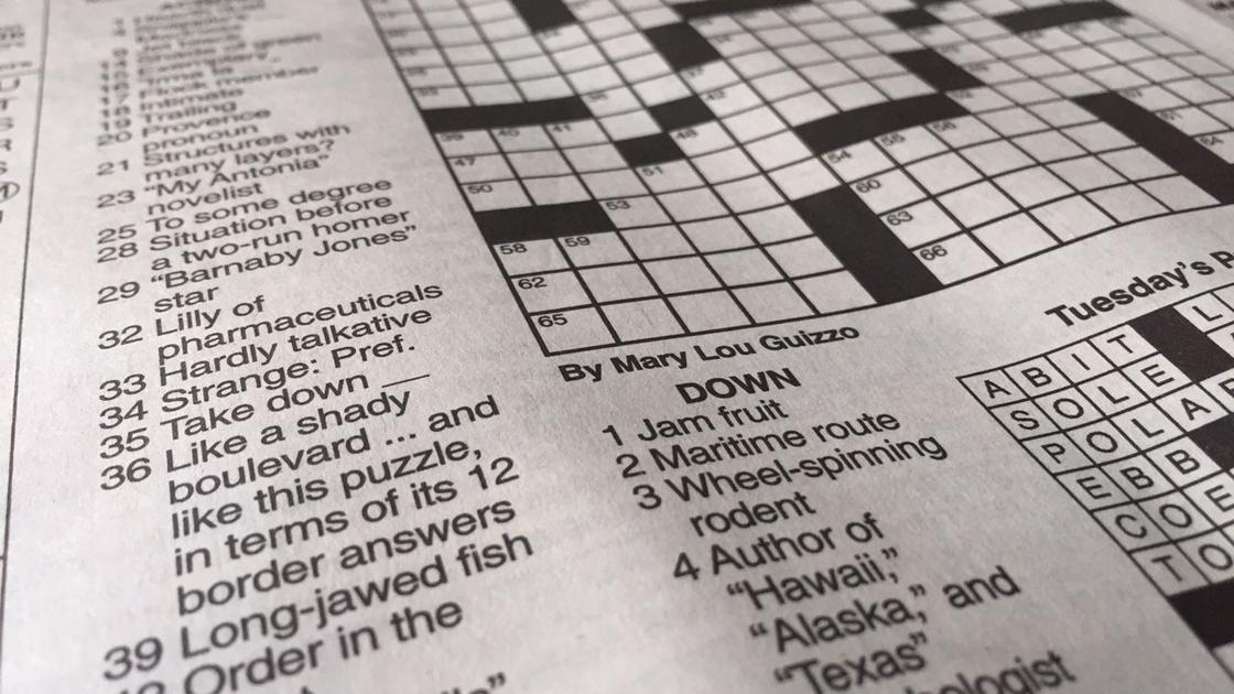 State Journal crossword puzzle image