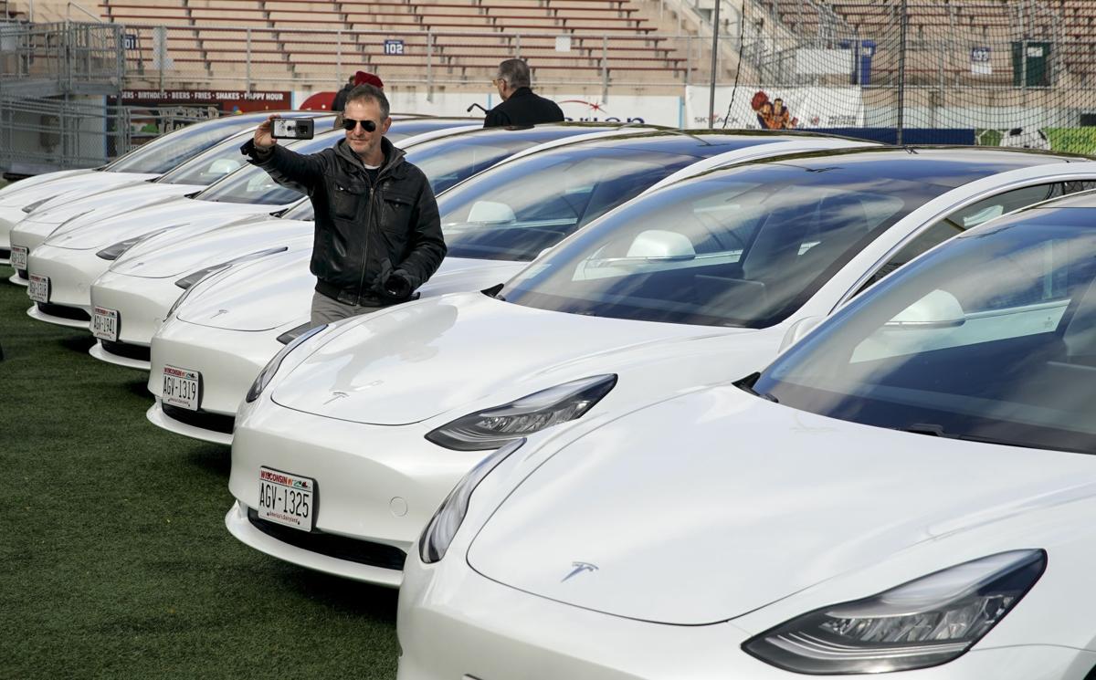 Green Cab Teslas