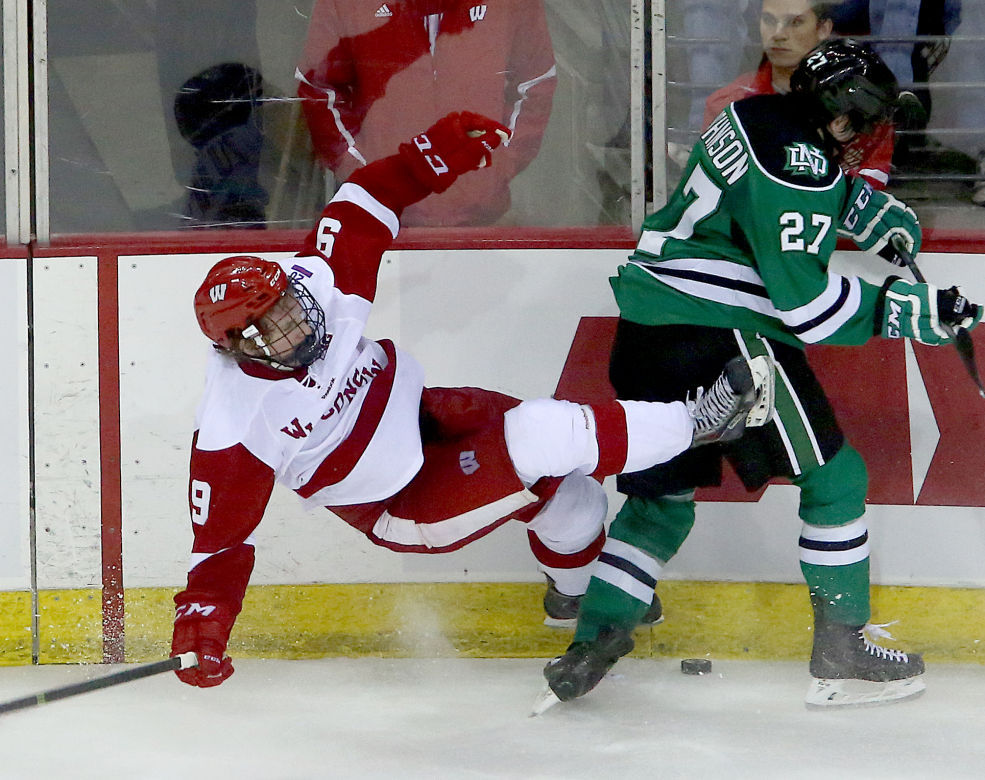 Photos UW hockey home opener loss to North Dakota Wisconsin Badgers Hockey