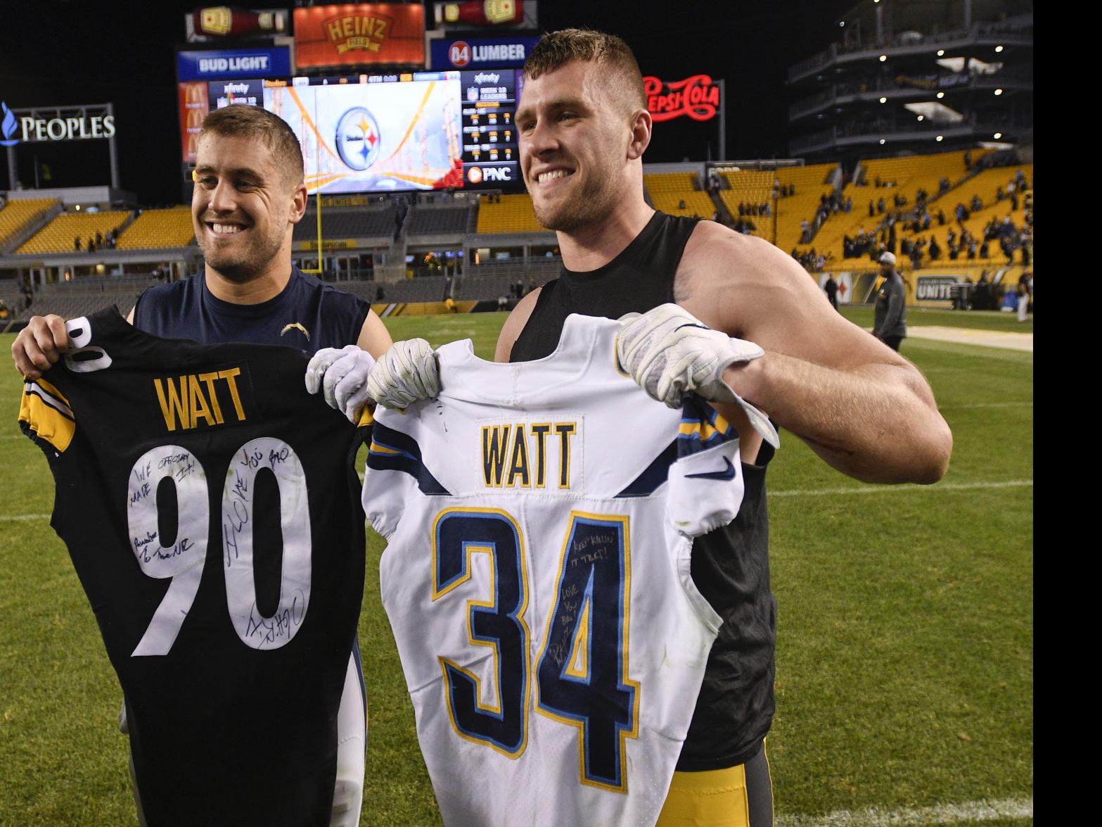 Former Badgers Derek Watt T J Watt Reuniting With Steelers Pro Football Madison Com