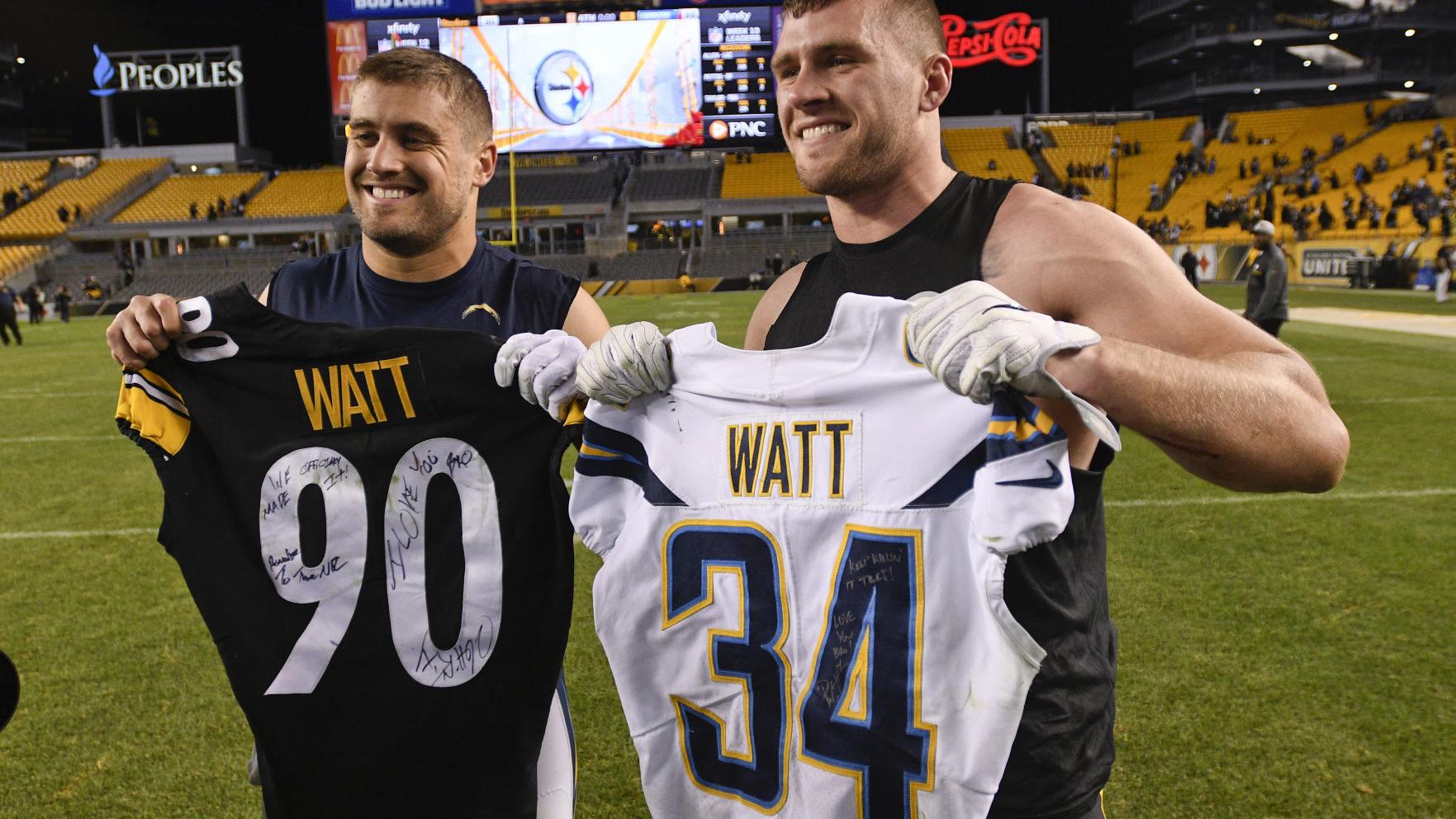 Former Badgers Derek Watt T J Watt Reuniting With Steelers Pro Football Madison Com