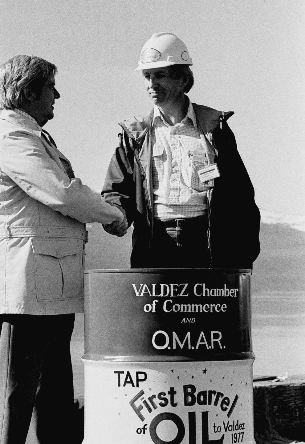 Photos Construction began on the TransAlaska Pipeline