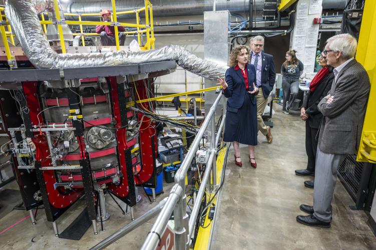 Governor gets firsthand look at future of nuclear energy at UW–Madison