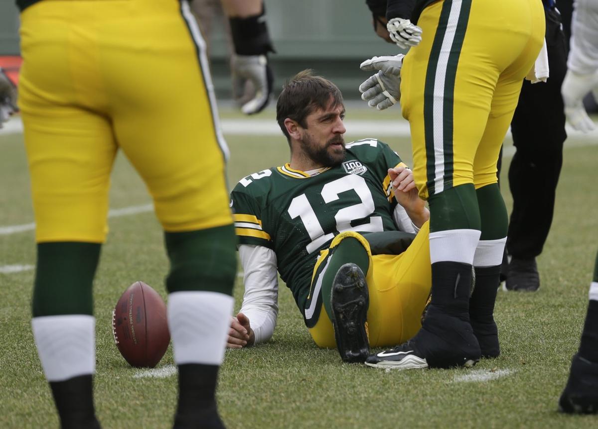 Aaron Rodgers concussion, AP photo