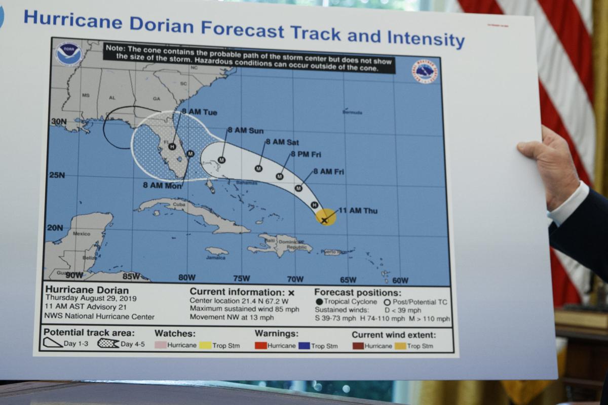 Hurricane cone of uncertainty