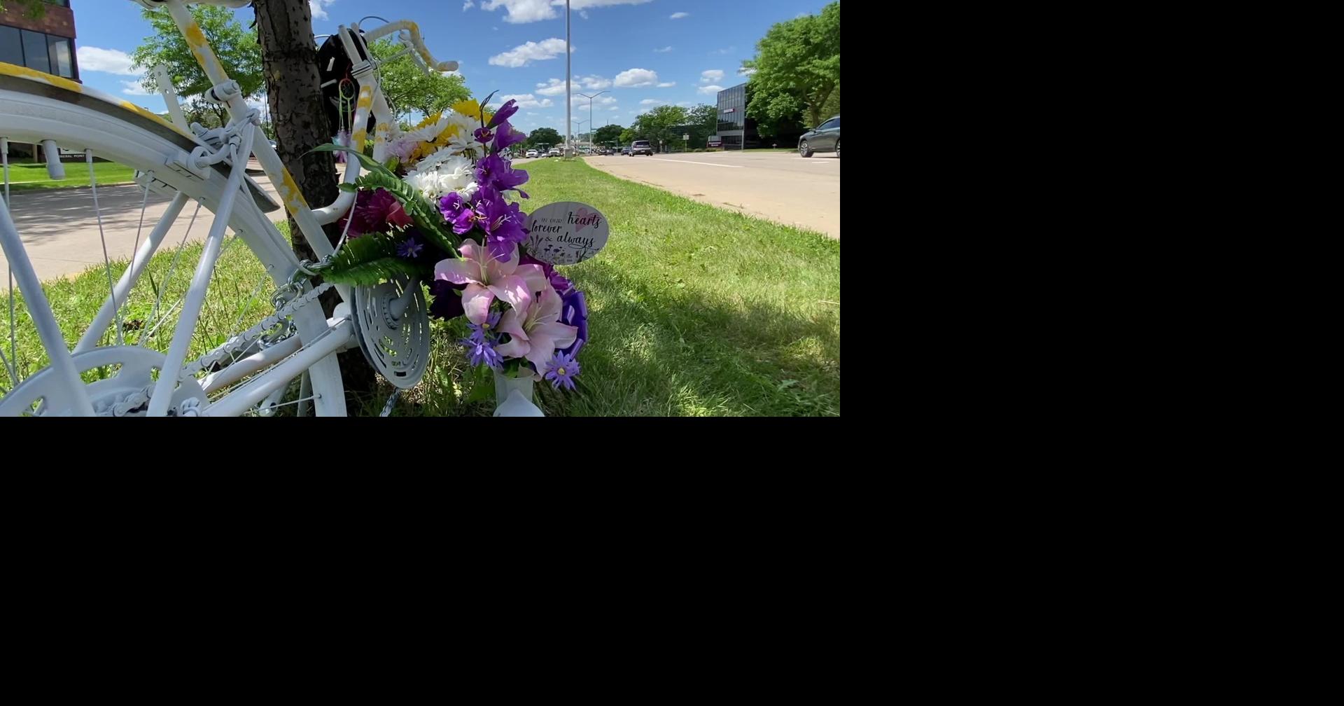'Ghost bike' memorializes cyclist killed on Mineral Point Road