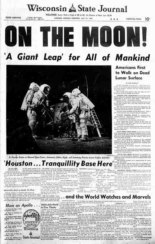 State Journal offering Moon Landing front page Local News