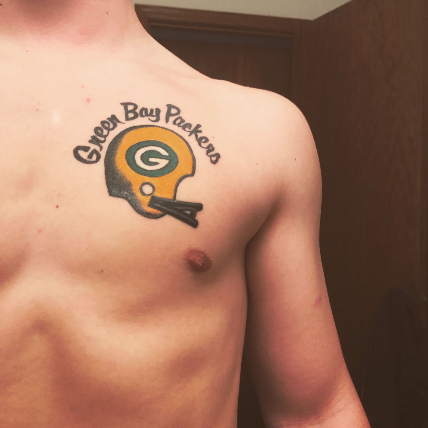 Sacred Heart Cheesehead Jesus GREEN BAY PACKERS Fan Tattoo - YouTube