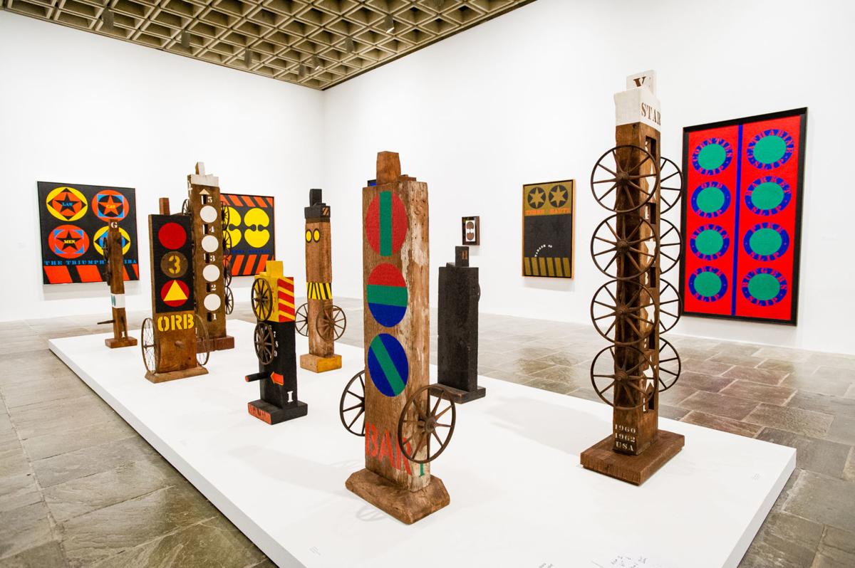 Artist Robert Indiana, creator of 'LOVE' series and Bucks' MECCA floor