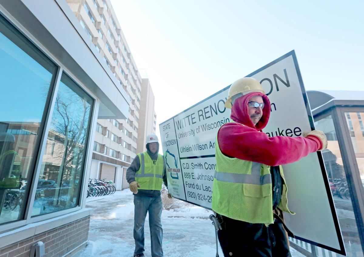Renovation underway at Witte dorm, with help from