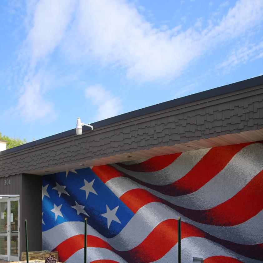 Plain Talk Vfw S Flag Mural A Great Memorial Day Present