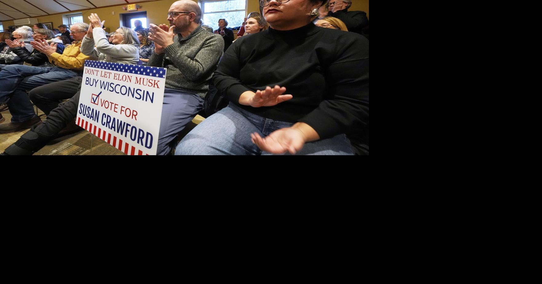 Wisconsin Democrats rally in Sauk City against Musk, Trump