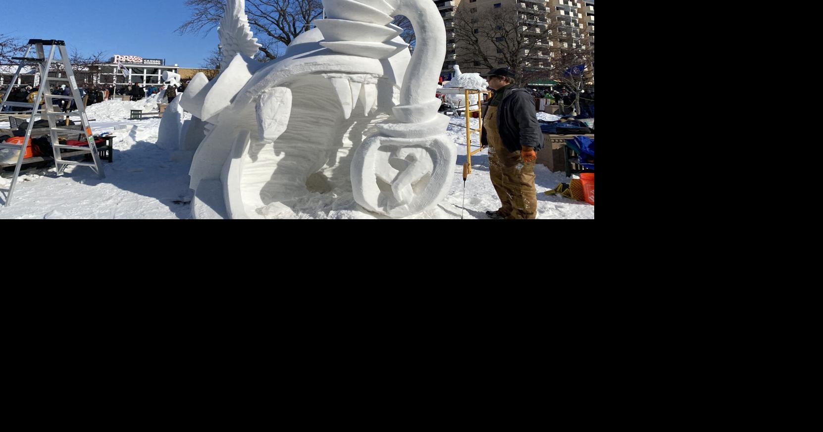 15 photos from the 2023 U.S. National Snow Sculpting Championship held