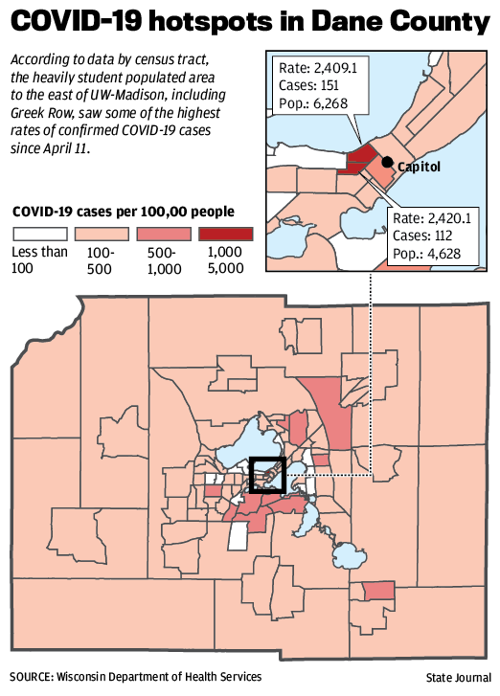 COVID-19 hotspots