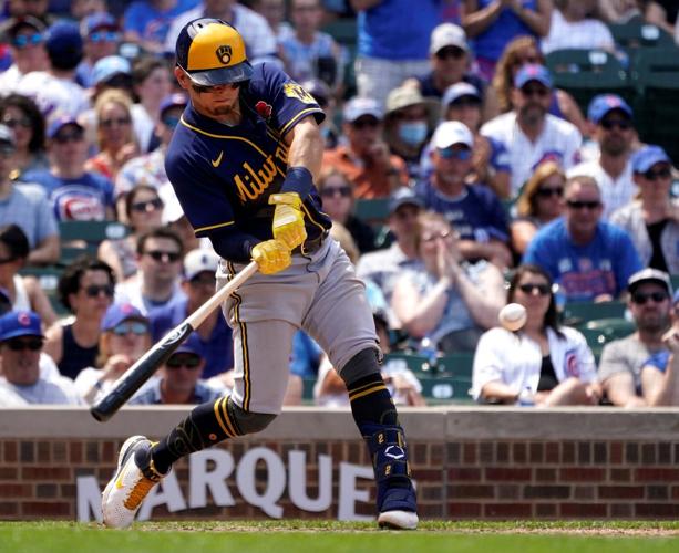 Gamel's RBI double in 9th lifts Brewers past Giants 5-4