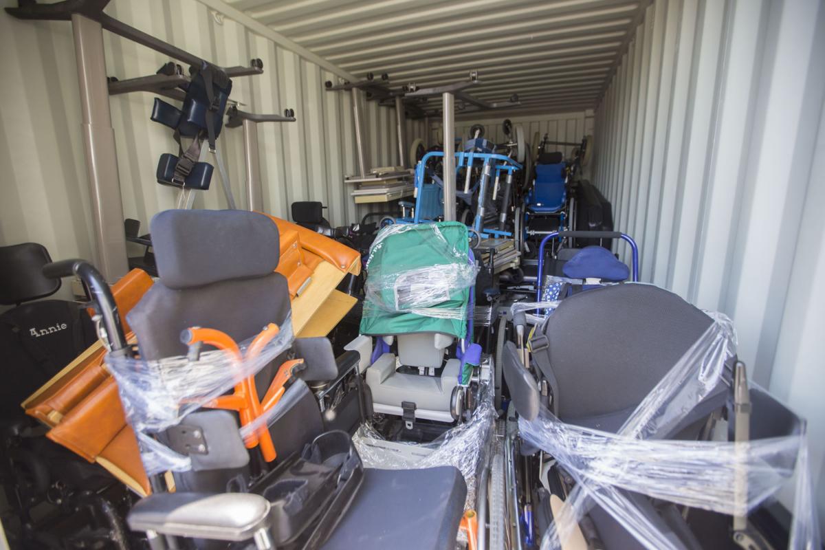 A new batch of medical supplies are brought to Sharing Resources