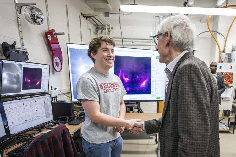 Governor gets firsthand look at future of nuclear energy at UW–Madison