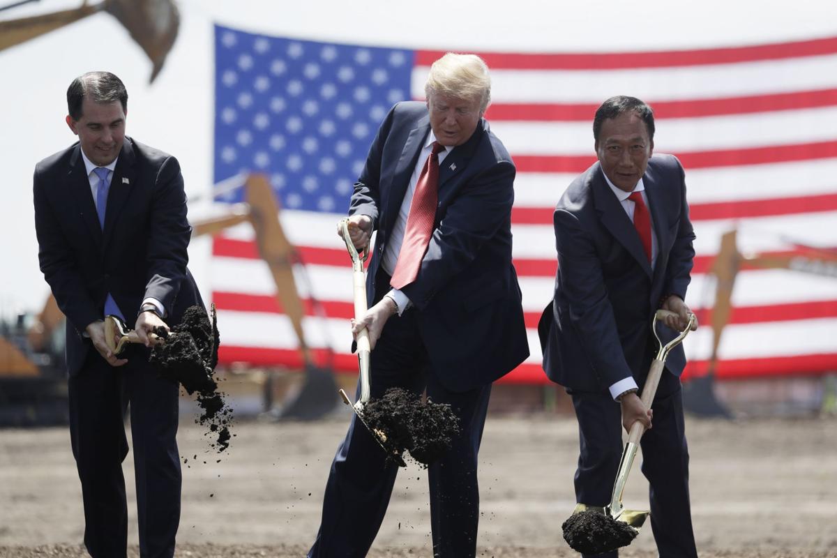 Walker and Trump break ground for Foxconn plant