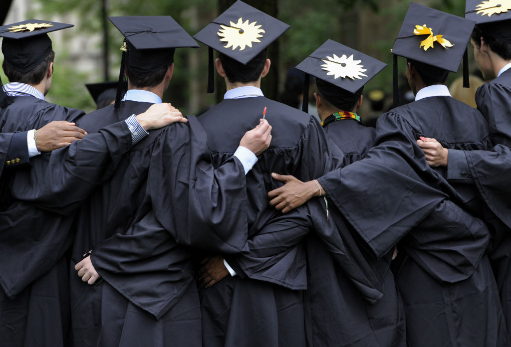 College Commencement Then and Now (copy) (copy)