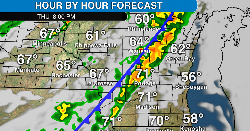 Storms likely, severe storms possible in Wisconsin Thursday