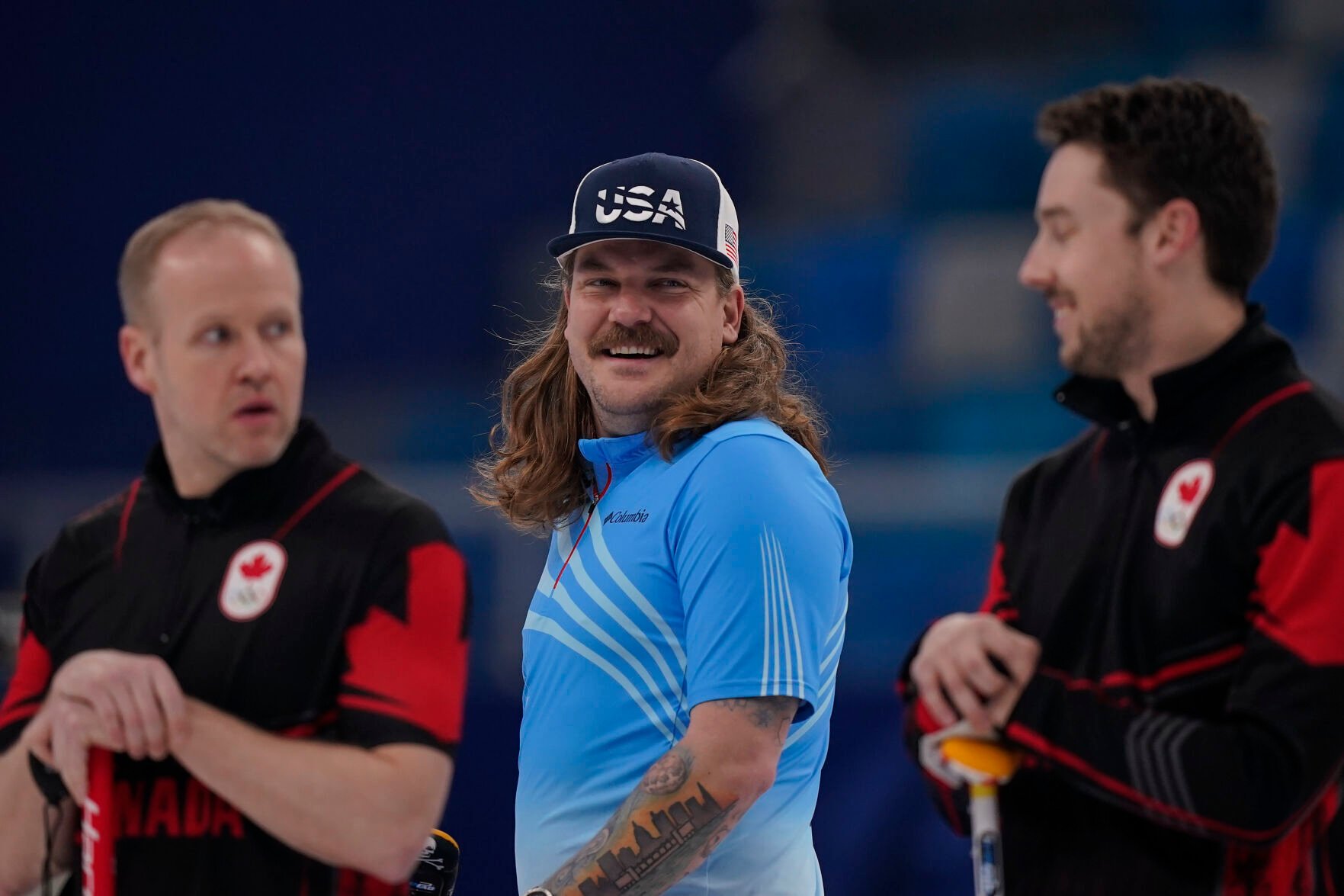 Matt Hamilton helps US mens curling team earn huge win at Beijing Games