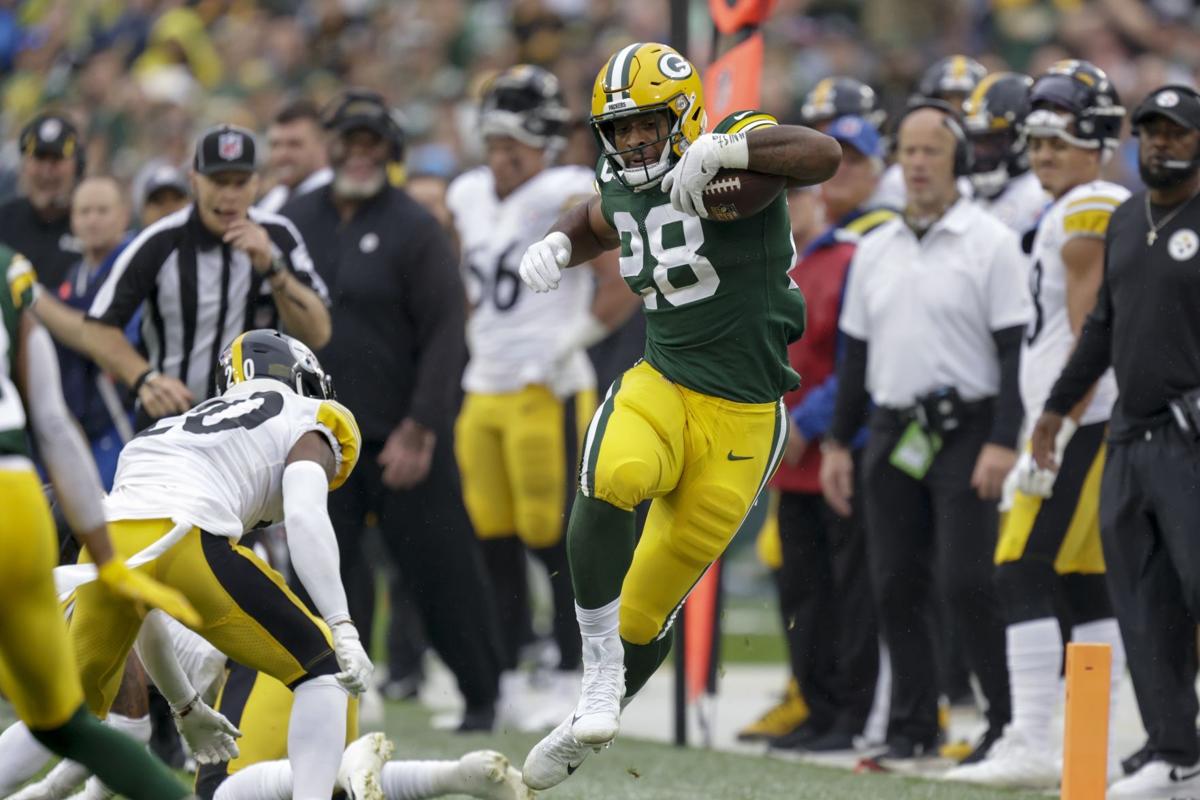 Powerful Packers Running Back AJ Dillon Becomes Strong Receiver