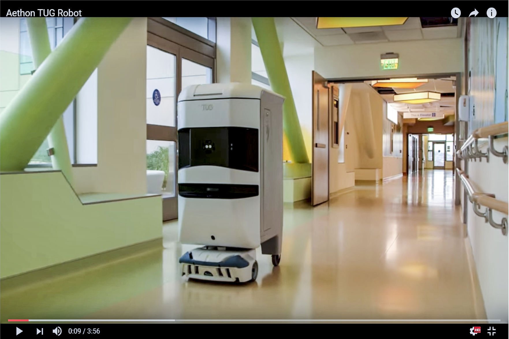 hospital robot atempts to escape hospital