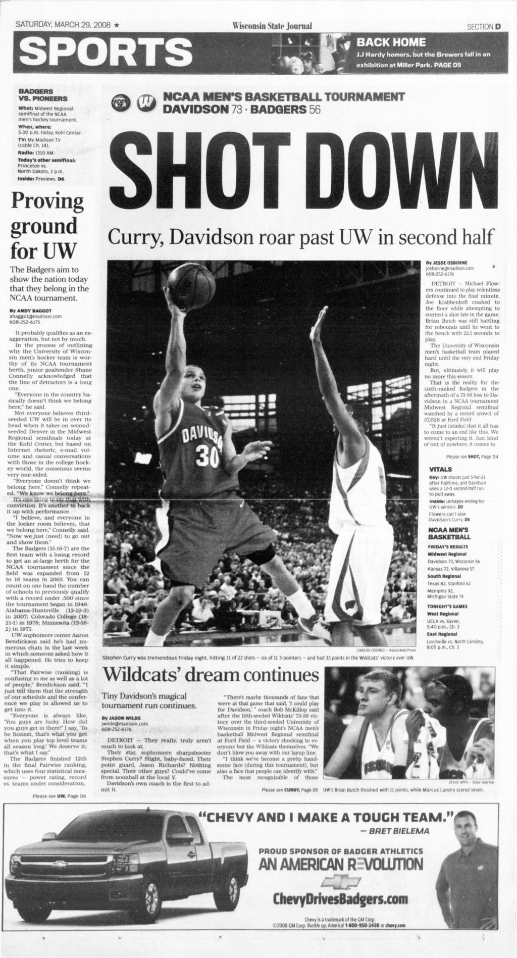 10 Years Ago Today Stephen Curry Showed What Future Held In Ncaa