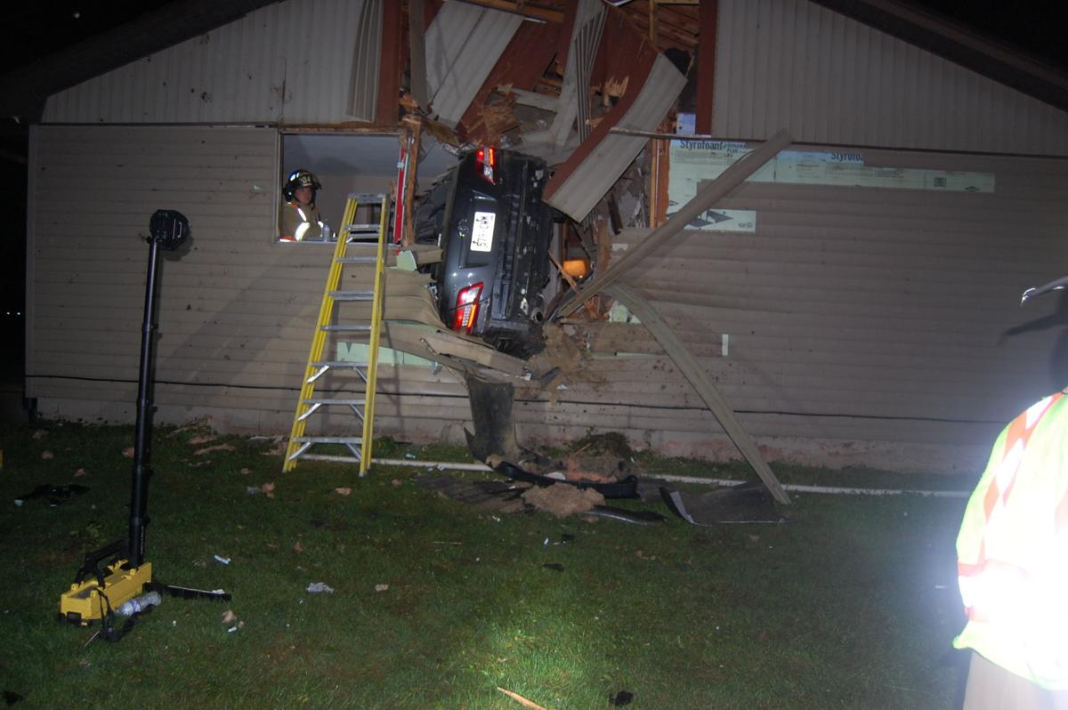 Drunken driver crashes into house, police photo