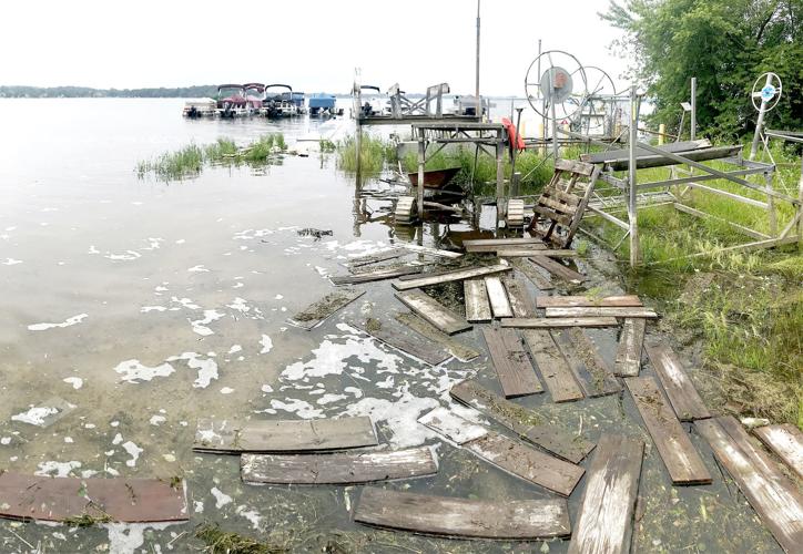 Boats, piers in peril as Lake Kegonsa's rising waters wreak havoc