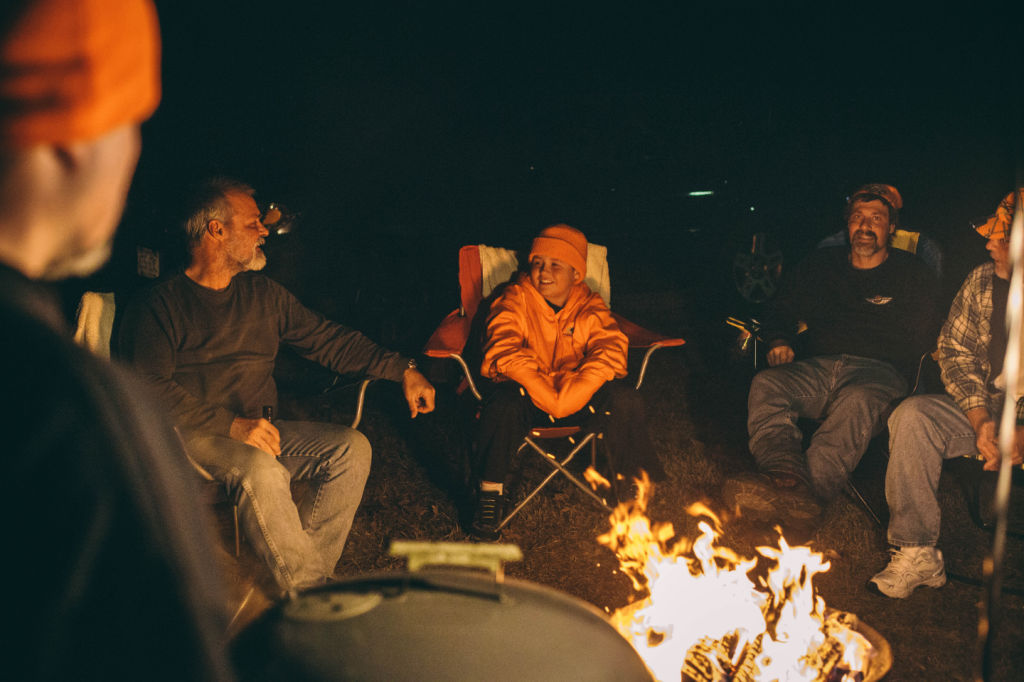 blaze orange hunting pack
