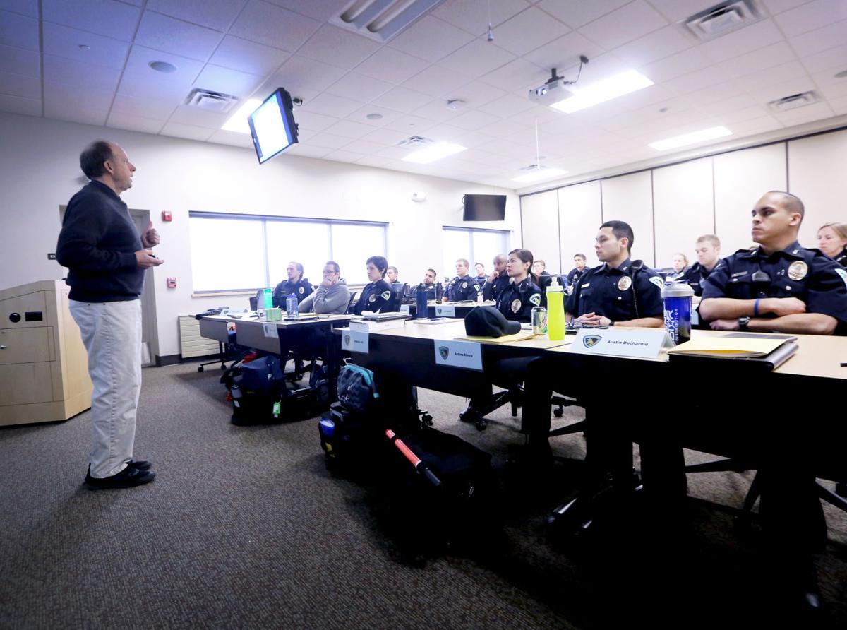 Madison Police recruits in class