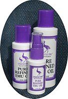 $5 OFF 4 oz. PURPLE EMU OIL from Clark's Hooves & Feathers Miniature Horse & Emu Farm