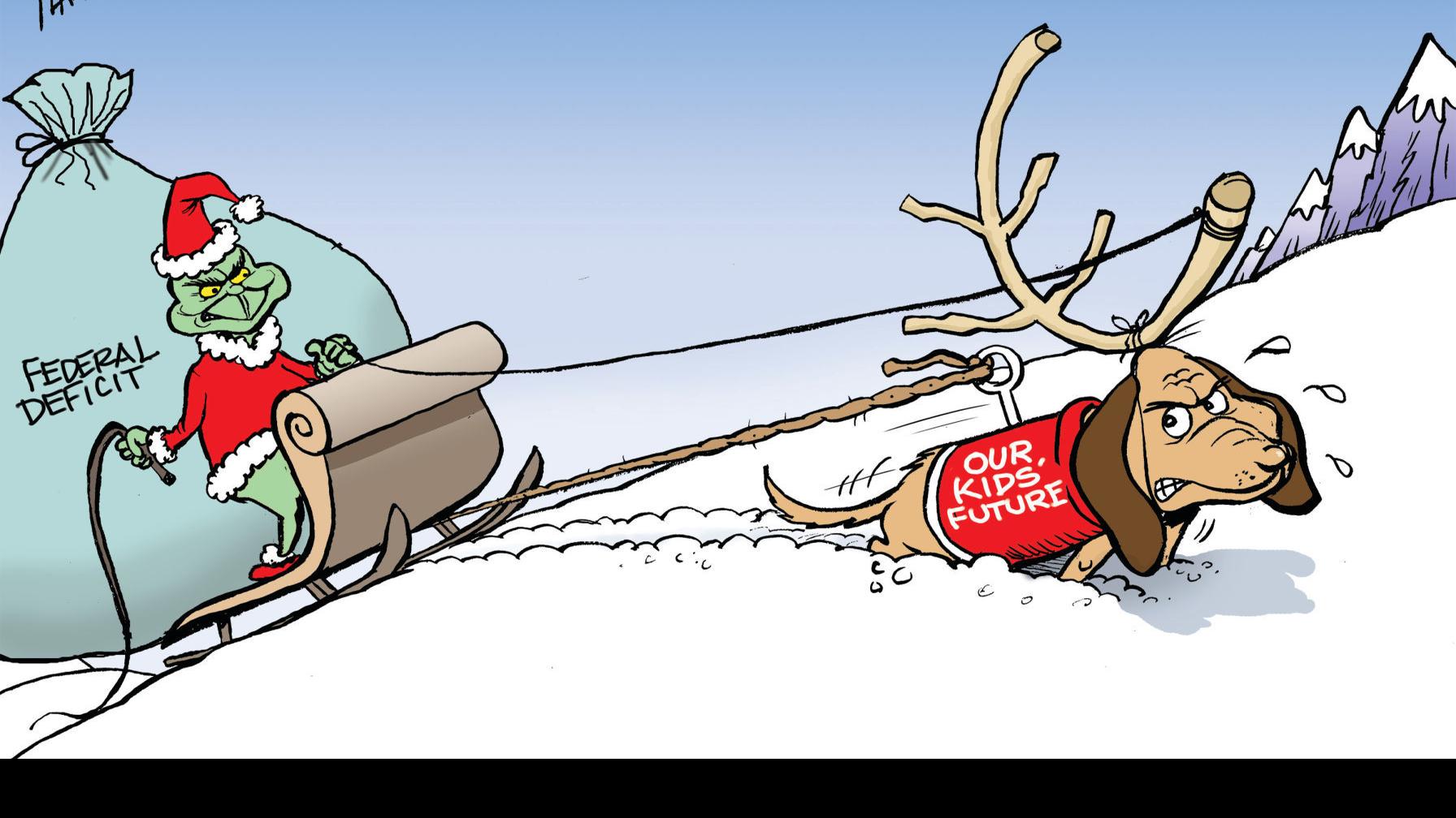 The Grinch Drives Our Children S Future In Bruce Plante S Latest Political Cartoon Opinion Cartoon Madison Com