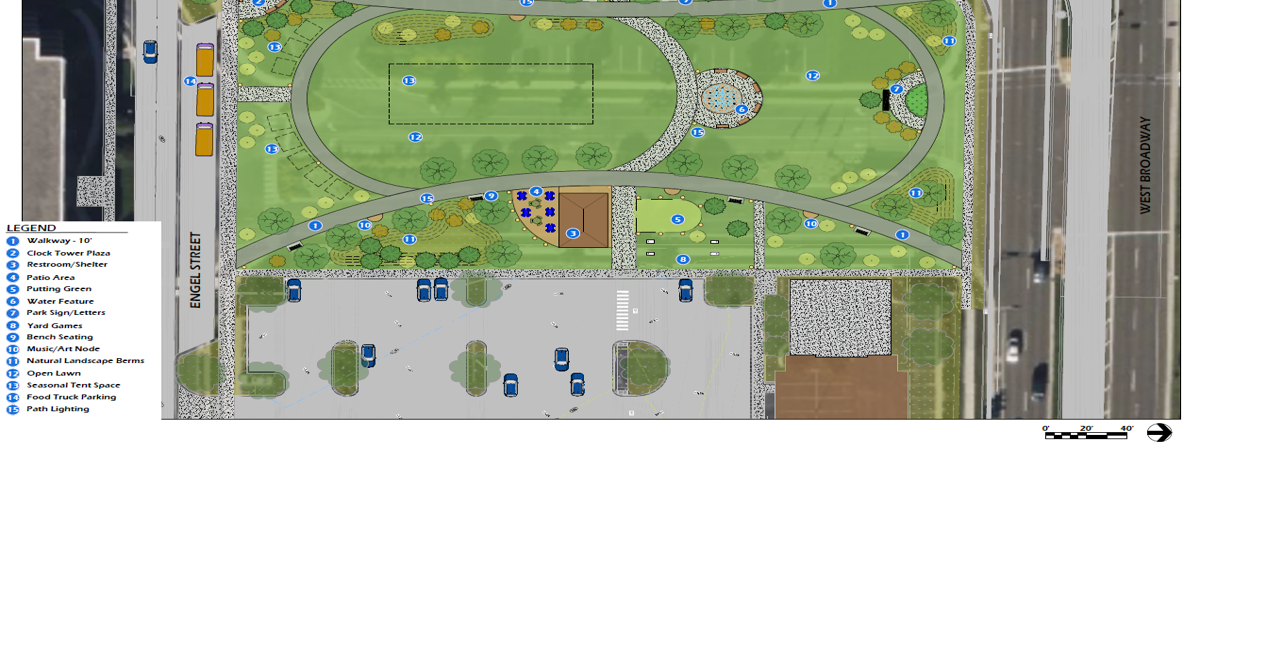 Monona Commons Park concept
